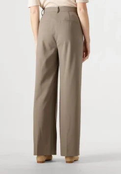 taupe second female pantalon carlane trousers
