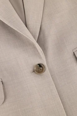 taupe selected femme blazer slfrita ls relaxed blazer