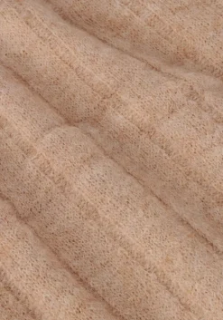 taupe selected femme midi jurk glowie ls knit o-neck dress