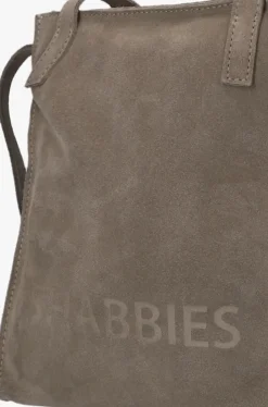 taupe shabbies schoudertas cara suede bag