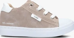 taupe shoesme lage sneakers sh24s006