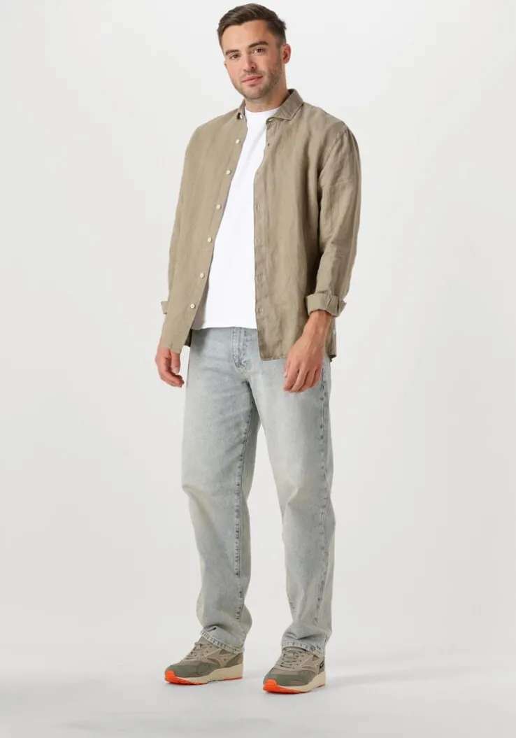 taupe the goodpeople casual overhemd soho