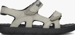 taupe timberland platte sandalen perkins row 2-strap