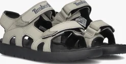 taupe timberland platte sandalen perkins row 2-strap