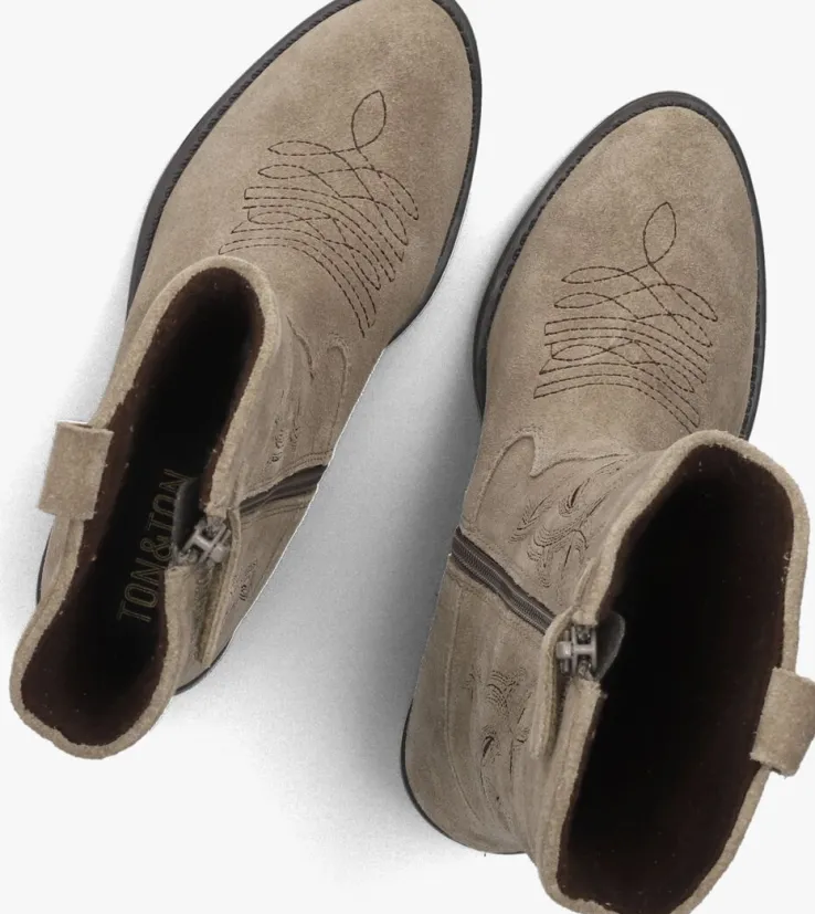 taupe ton & ton cowboylaarzen mayla