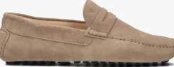 taupe van bommel mocassins sbm-40019