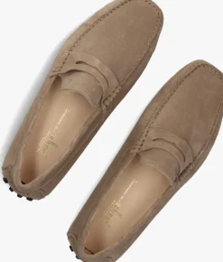 taupe van bommel mocassins sbm-40019