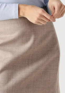 taupe vanilia minirok wool mini skirt
