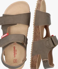 taupe vingino platte sandalen cody coast