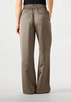taupe withblack pantalon wblmilan sateen wide pant