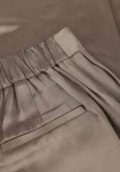 taupe withblack pantalon wblmilan sateen wide pant