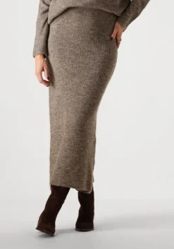 taupe ydence maxirok knitted skirt lainey