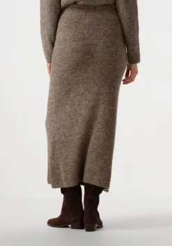 taupe ydence maxirok knitted skirt lainey