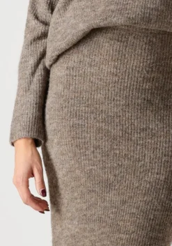 taupe ydence maxirok knitted skirt lainey
