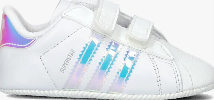 witte adidas sneakers superstar crib