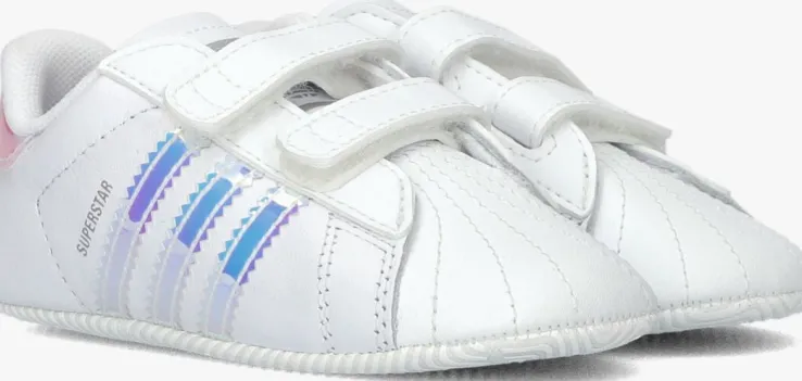 witte adidas sneakers superstar crib
