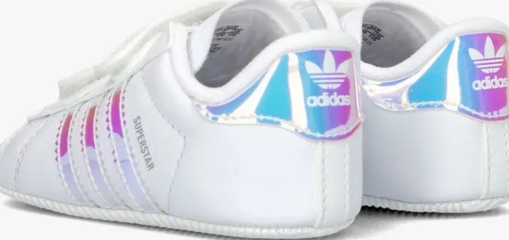 witte adidas sneakers superstar crib