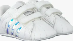 witte adidas sneakers superstar crib