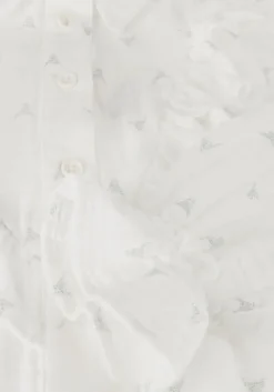 witte alix mini blouses woven glitter bull ruffle blouse