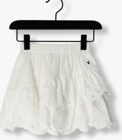 witte alix mini minirok broderie skirt
