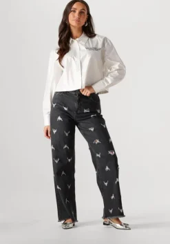 witte alix the label blouses ladies woven pintstipe blouse