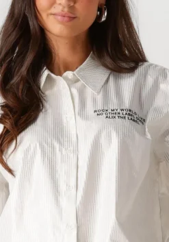 witte alix the label blouses ladies woven pintstipe blouse