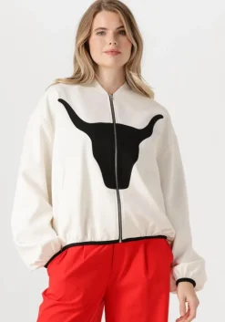 witte alix the label jack ladies woven bull bomber
