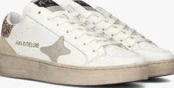 witte ama brand deluxe lage sneakers slam