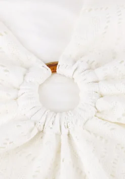 witte ana alcazar maxi jurk maxi dress longsleeve