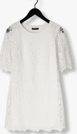 witte ana alcazar midi jurk dress sleeves 041092-3634