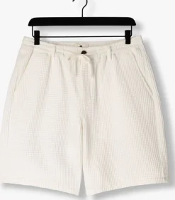 witte anerkjendt korte broek aklt jan waffle ela shorts