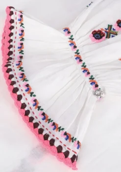 witte antik batik mini jurk milda dress