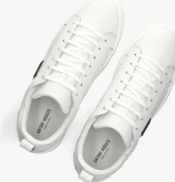 witte antony morato lage sneakers leather bold