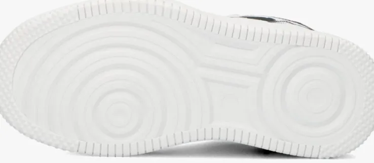 witte benetton hoge sneakers reflective