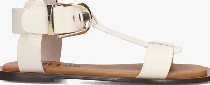 witte bibi lou platte sandalen 901z10aa