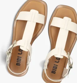 witte bibi lou platte sandalen 901z10aa
