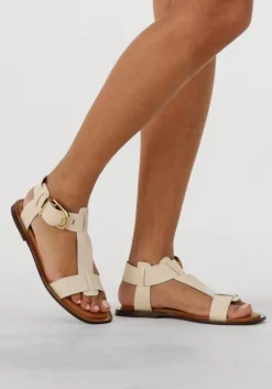 witte bibi lou platte sandalen 901z10aa