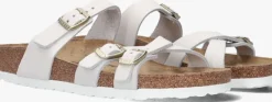 witte birkenstock slippers franca