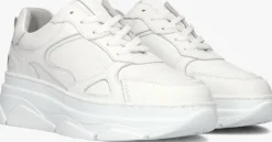 witte blasz lage sneakers jana-09