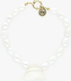 witte bonnie studios sieraad boris shell bracelet