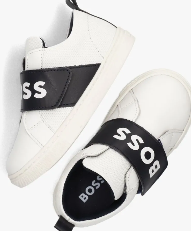 witte boss kids lage sneakers baskets j50870
