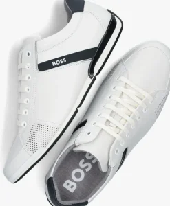 witte boss lage sneakers saturn lowp