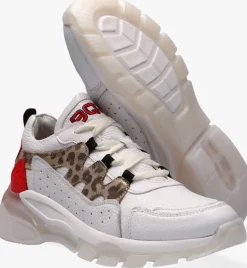 witte braqeez lage sneakers gwen genna