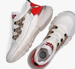 witte braqeez lage sneakers gwen genna