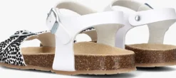 witte braqeez platte sandalen sally spain
