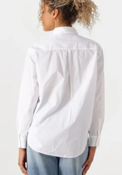 witte calvin klein blouses woven label relaxed shirt