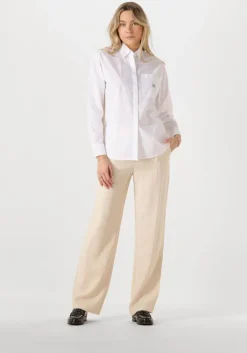 witte calvin klein blouses woven label relaxed shirt