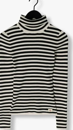 witte calvin klein coltrui woven label roll neck sweater