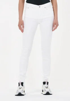 witte calvin klein skinny jeans mid rise skinny