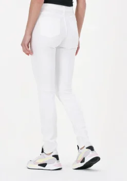witte calvin klein skinny jeans mid rise skinny